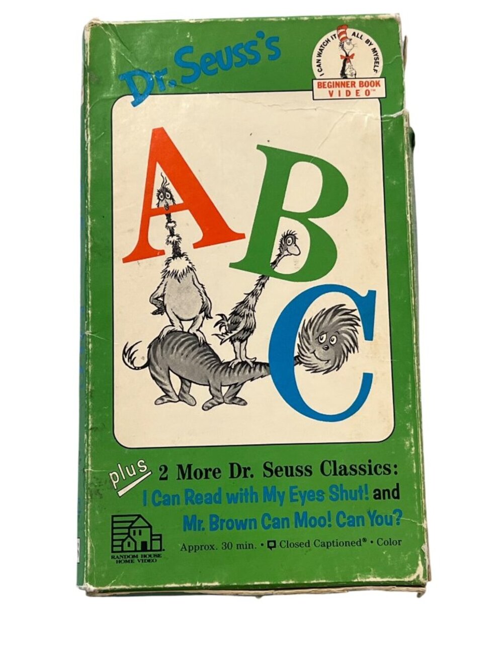 Dr. Seusss ABC Beginner Book Video 1989 VHS Animation Random House Pre-Owned